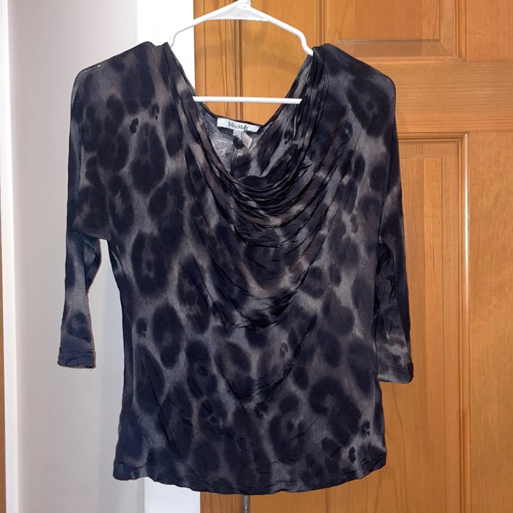 MaxMara Womens blouse medium - rayon black ombré